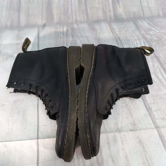 Dr. Martens 1460 Combat Boots Women’s 5 Black Leather Lace-Up Ankle Boots - Picture 7 of 9